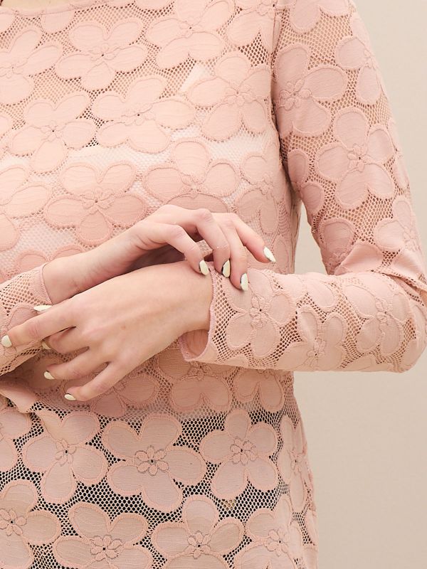 טי שרט-תחרה פרחים LBC