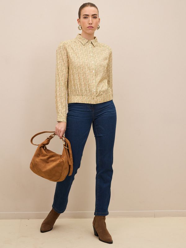 חולצת דפוס פרחים LBC