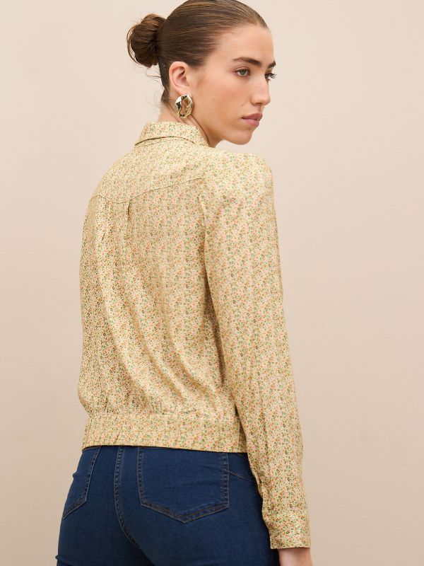 חולצת דפוס פרחים LBC