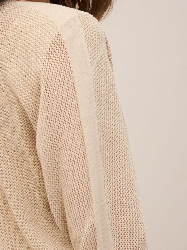 סריג קרופ חתכים עם רוכסן