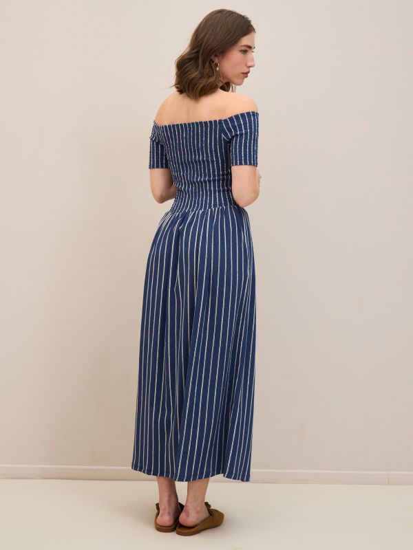 שמלה סמוקינג מקסי בוהו