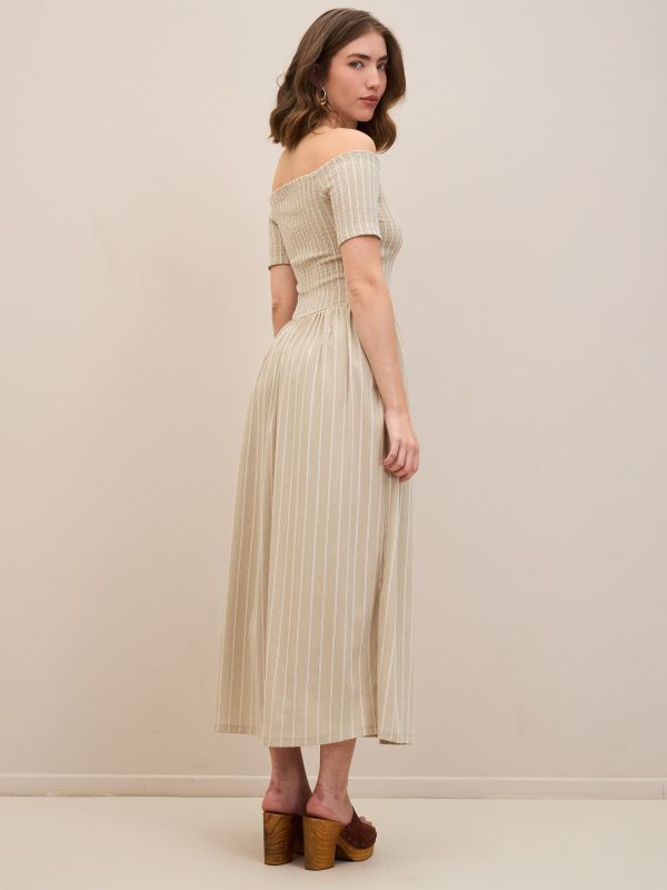 שמלה סמוקינג מקסי בוהו