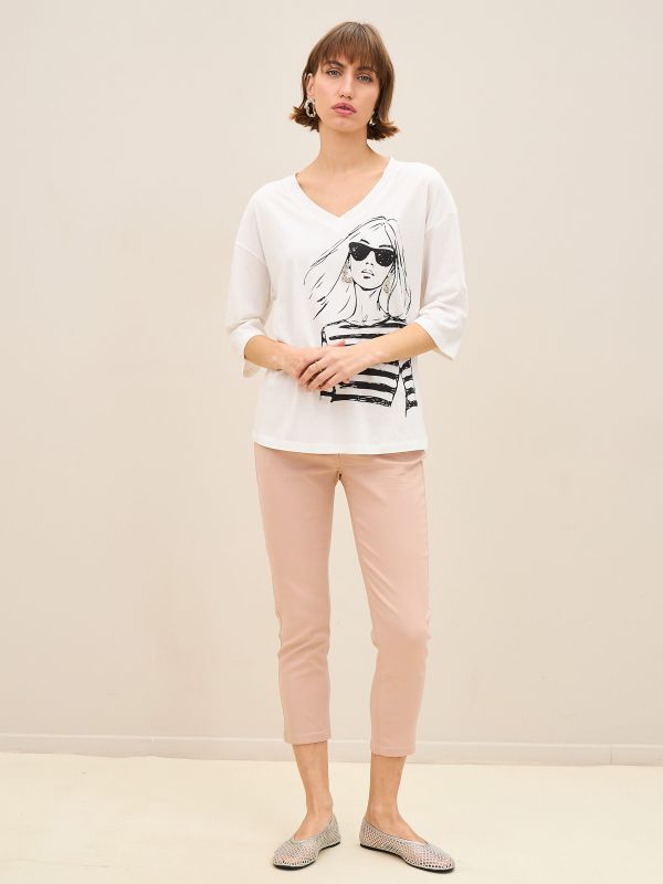 מכנסי דריל 7/8 גומי פרומ