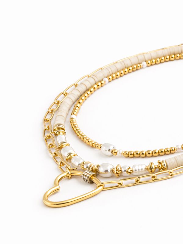 שרשרת שורות תליון לב