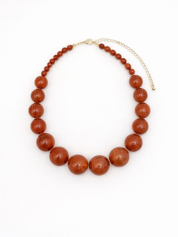 שרשרת קולר עיגולי חרוזים