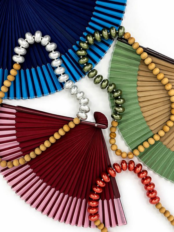 שרשרת עץ וחרוזים אובליים