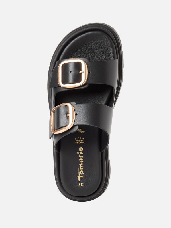 כפכפי נוחות מעור בעיצוב נקי ואופנתי. תמריס TAMARIS.