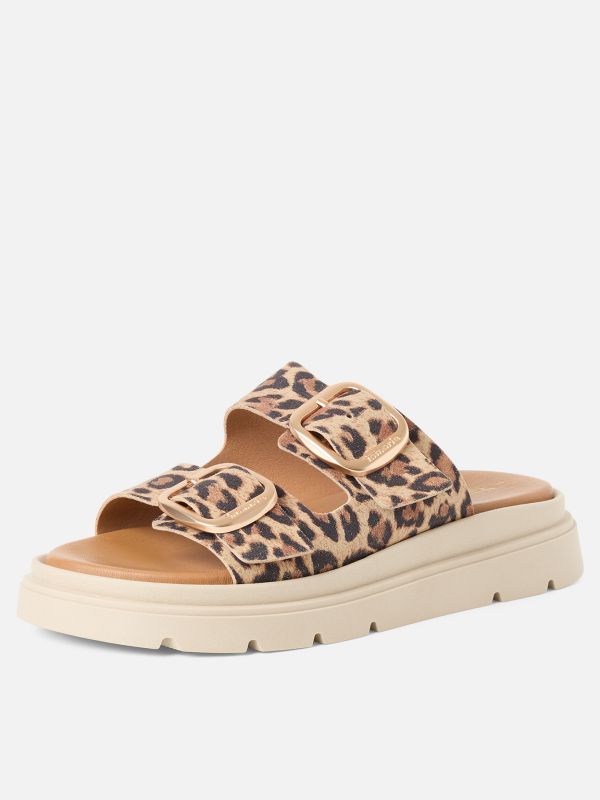 כפכפי נוחות מעור בעיצוב נקי ואופנתי. תמריס TAMARIS.