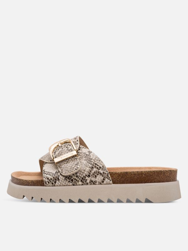 כפכפי קיץ יצירת אומנות, רצועה רחבה מתכווננת. תמריס TAMARIS.