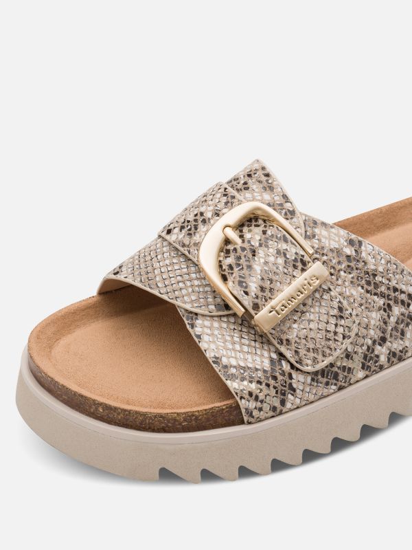 כפכפי קיץ יצירת אומנות, רצועה רחבה מתכווננת. תמריס TAMARIS.