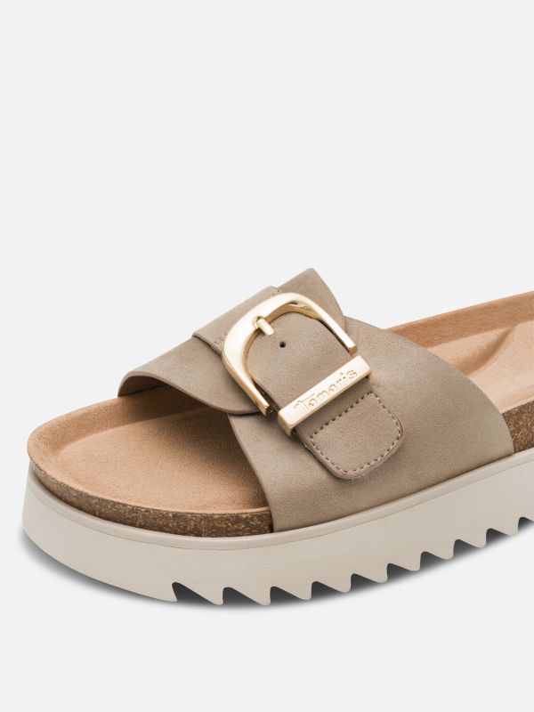 כפכפי קיץ יצירת אומנות, רצועה רחבה מתכווננת. תמריס TAMARIS.