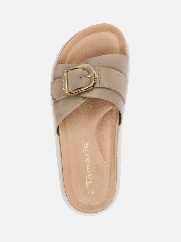 כפכפי קיץ יצירת אומנות, רצועה רחבה מתכווננת. תמריס TAMARIS.