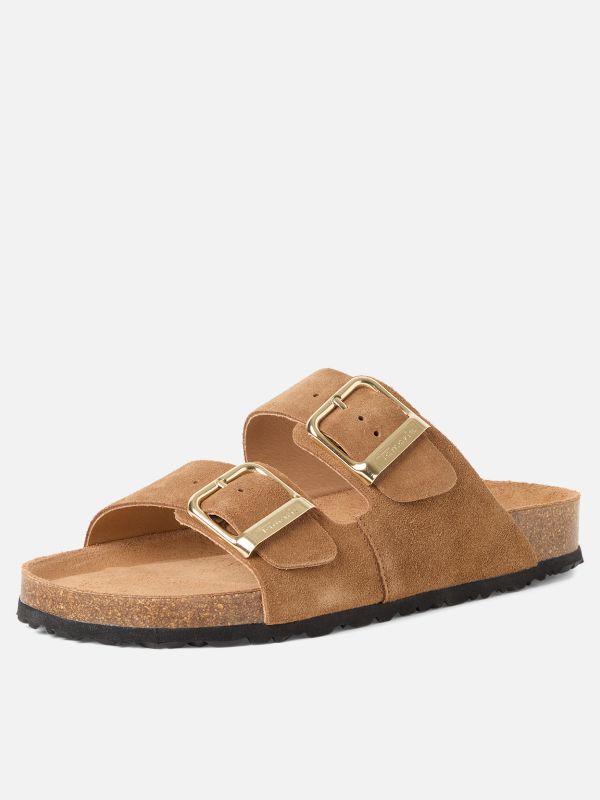 כפכפי קיץ מעור בעיצוב מוקפד. תמריס TAMARIS.