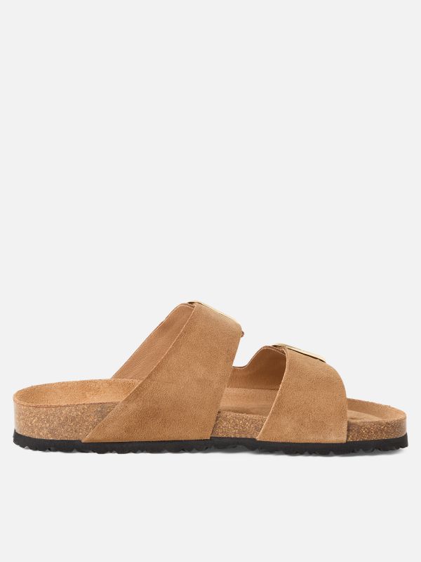 כפכפי קיץ מעור בעיצוב מוקפד. תמריס TAMARIS.