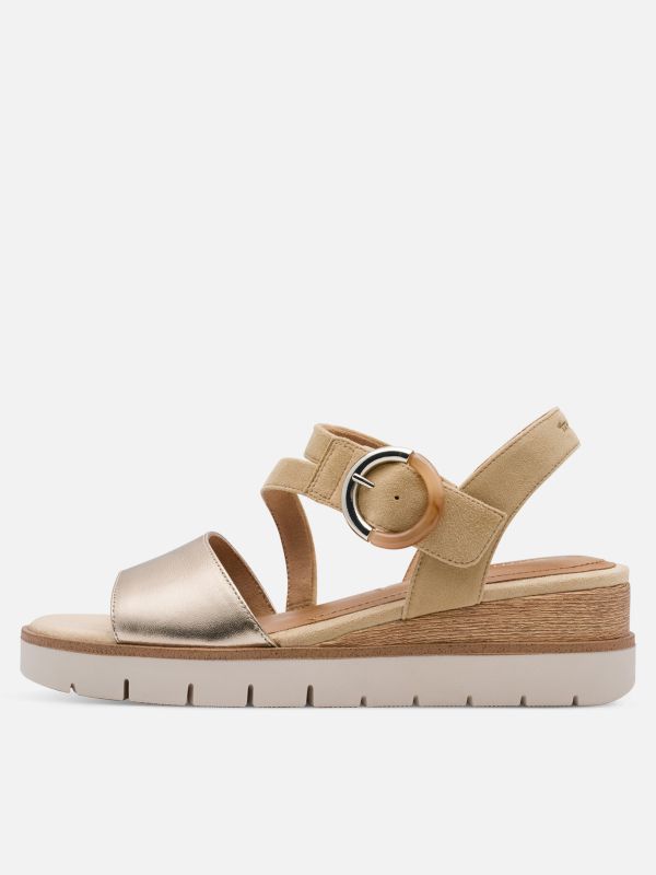 סנדלי נוחות בעיצוב מוקפד במיוחד, סגירת סקוצ’. תמריס TAMARIS.