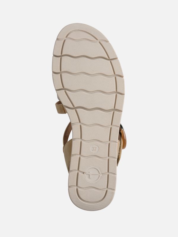 סנדלי נוחות בעיצוב מוקפד במיוחד, סגירת סקוצ’. תמריס TAMARIS.