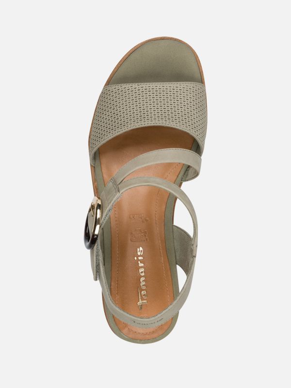 סנדלי נוחות בעיצוב מוקפד במיוחד, סגירת סקוצ’. תמריס TAMARIS.