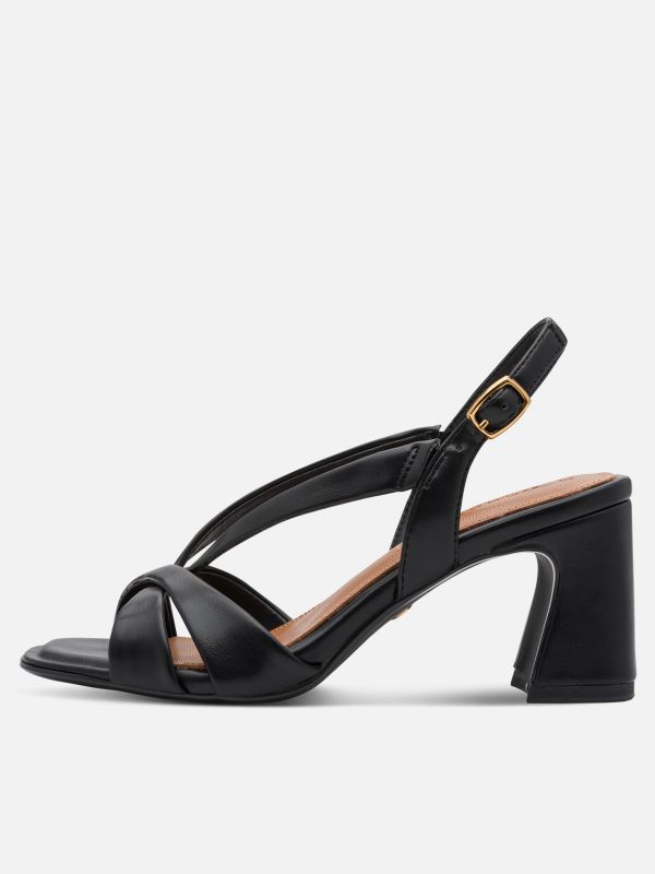 סנדל עקב אלגנטי בגזרת מעצבים, מדרס נוחות. תמריס TAMARIS.