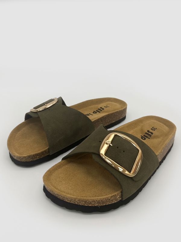 כפכף רפידת עור  אבזם