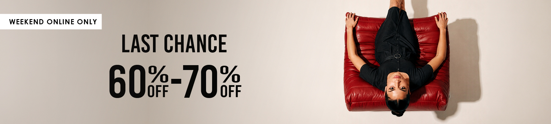 weekend online only last chance 60% off- 70% off - מעבר לעמוד הקטגוריה