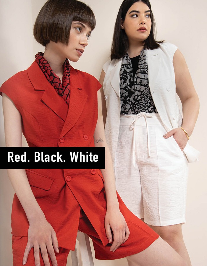 RED BLACK & WHITE